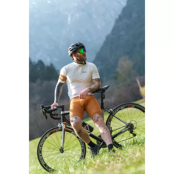  Pánsky cyklo dres NORDBLANC CAMEL NBSMF8079 BÉŽOVÁ 