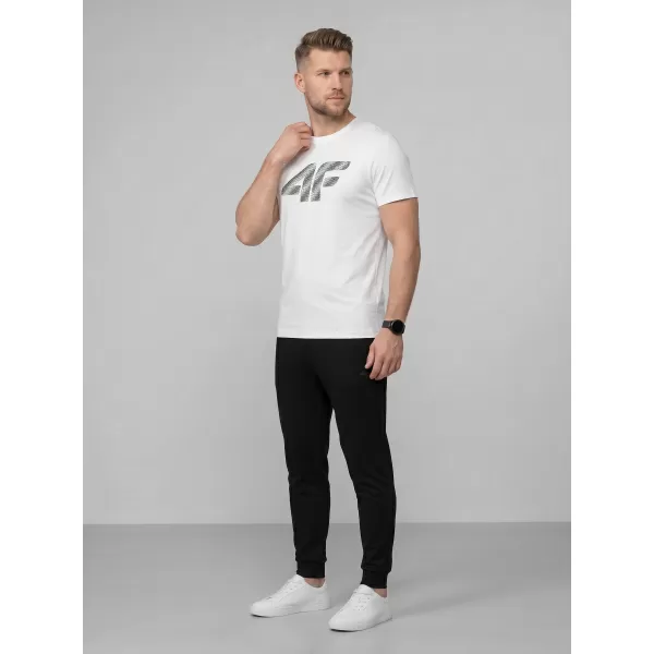  Pánske tričko 4F WMM00TTSHM3342 WHITE 