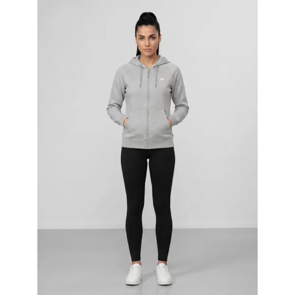  Dámska mikina 4F WMM00TSWSF2535 COLD LIGHT GREY MELANGE 