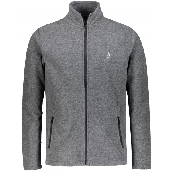 Pánska fleece mikina ALTISPORT ALM002852 ČIERNY MELÍR 