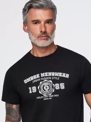 Pánske tričko OMBRE OM-TSPT-0297 BLACK