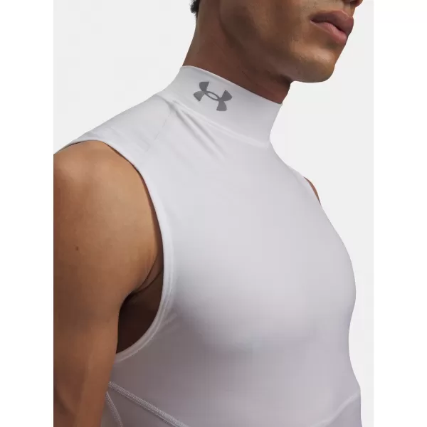  Pánske tielko UNDER ARMOUR HG ELITE SLEEVELESS MOCK 6015381-100 BIELA 