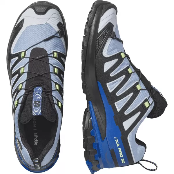  Pánske topánky SALOMON XA PRO 3D V9 GORE-TEX STORM L45486500 BLACK/BRUNNERA BLUE/SURF THE WEB 