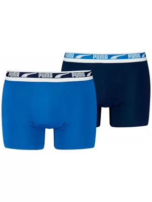 Pánske boxerky PUMA MEN EVERYDAY MULTI LOGO BOXER 2P 93832504 BLUE COMBO