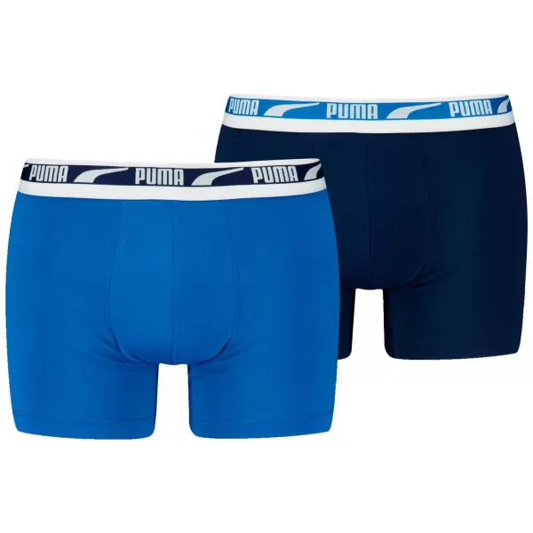 Pánske boxerky PUMA MEN EVERYDAY MULTI LOGO BOXER 2P 93832504 BLUE COMBO 