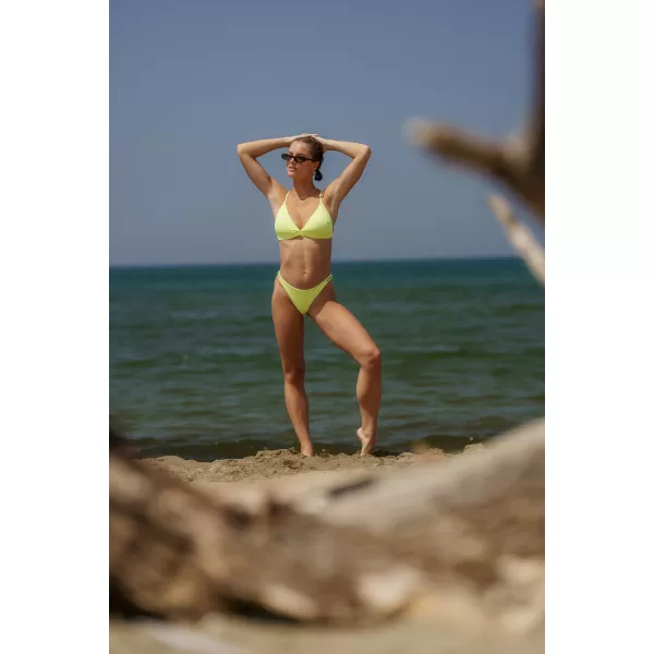  Dámske bikiny - vrchný diel NORDBLANC WATERFALL NBSSS8213 ŽIARIVO ŽLTÁ 