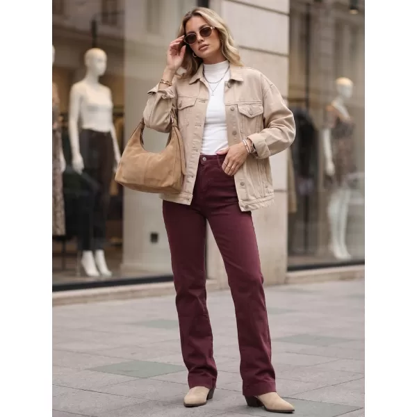 Dámske nohavice DSTREET UY3105 BORDOVÁ 