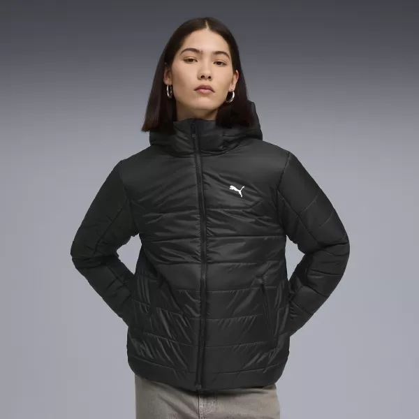  Dámska bunda PUMA ESS HOODED PADDED JACKET 68523101 PUMA BLACK 
