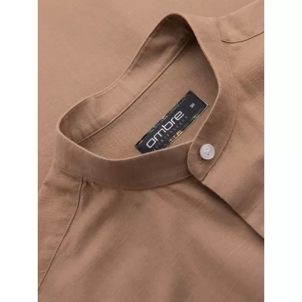  Pánska košeľa OMBRE K704 COFFEE 