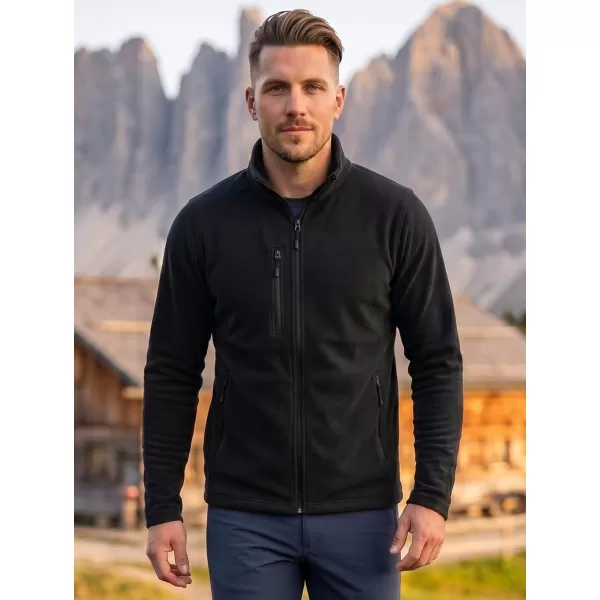  Pánska micro fleece mikina MALFINI FACTOR 852 ČIERNA 