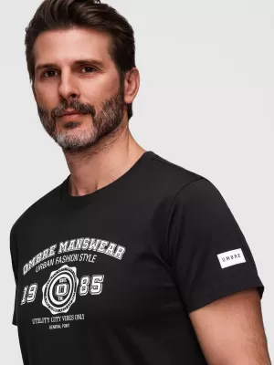 Pánske tričko OMBRE OM-TSPT-0269 BLACK