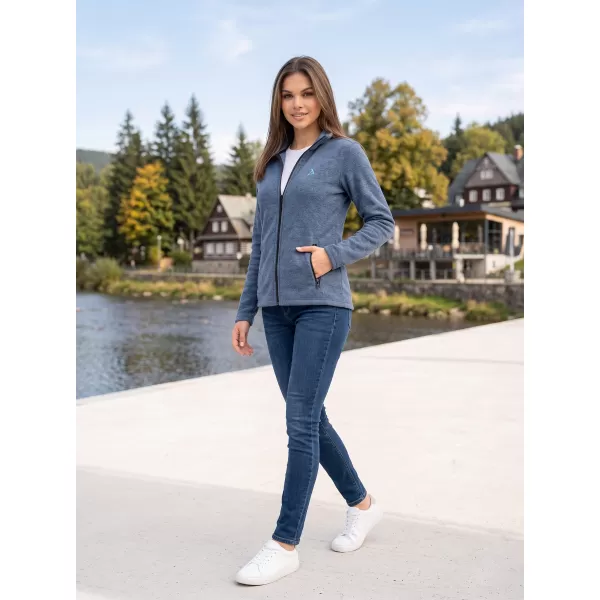  Dámska fleece mikina ALTISPORT ALW002852 TMAVÝ DENIM MELÍR 
