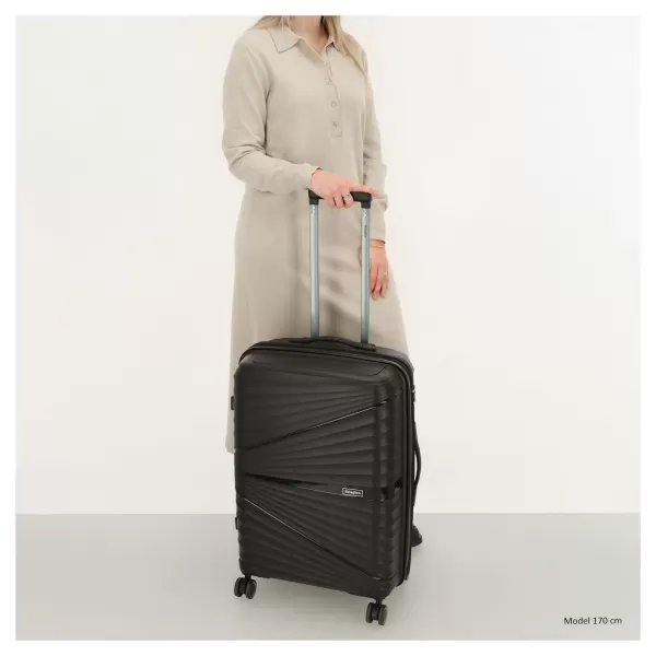  Škrupinový kufor BEAGLES TRAVEL M 25138 BLACK 
