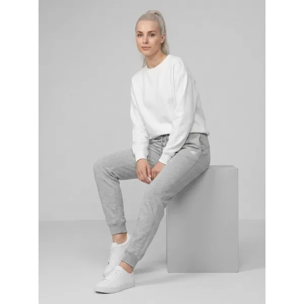  Dámske nohavice 4F WMM00TTROF1659 COLD LIGHT GREY MELANGE 