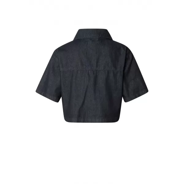  Dámska košeľa URBAN CLASSICS TB8372 BLUE RINSED WASHED 