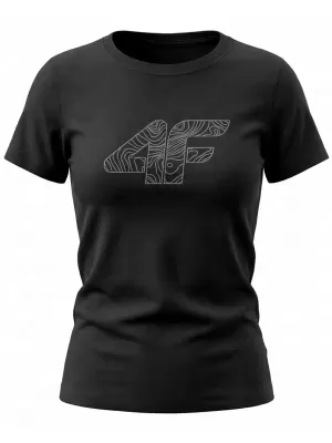 Dámske tričko 4F WMM00TTSHF3309 DEEP BLACK
