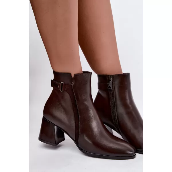  Dámske členkové topánky VINCEZA 58660 BROWN 