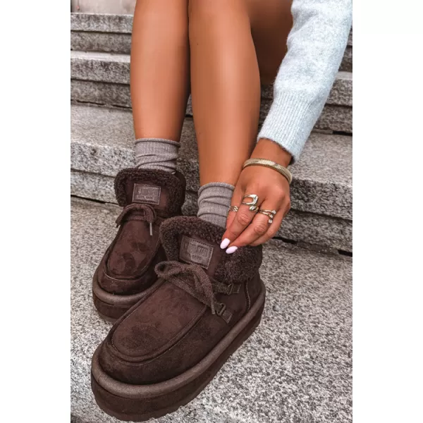  Dámske topánky BIG STAR SHOES UU274214 BROWN/BEIGE SHADOWS 
