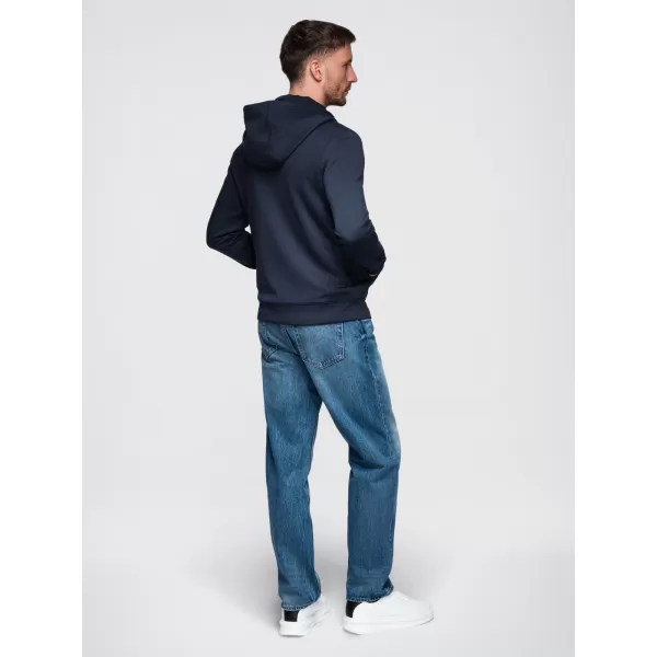  Pánska mikina OMBRE OM-SZBC-0196 NAVY BLUE 