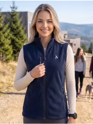 Dámska fleece vesta ALTISPORT ALW002525 NÁMORNÁ MODRÁ