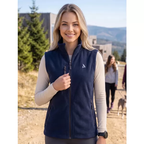  Dámska fleece vesta ALTISPORT ALW002525 NÁMORNÁ MODRÁ 