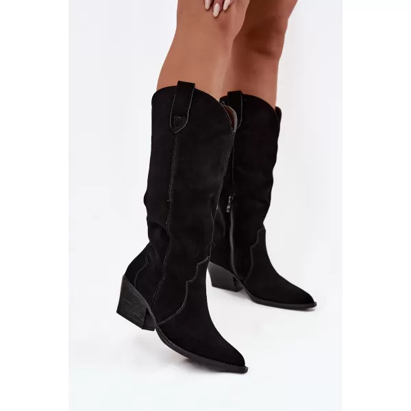  Dámske čižmy BOTO 6396 BLACK 