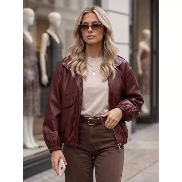  Dámska bunda DSTREET TY6069 BORDOVÁ 