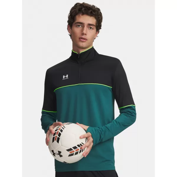  Pánska mikina UNDER ARMOUR M CHALLENGER TRAINING QZ 6004043-338 ZELENÁ 