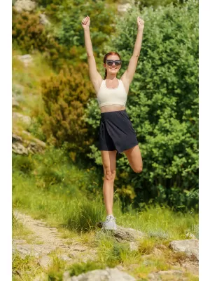 Dámska šortko-sukňa NORDBLANC CELESTE NBSSL8250 ČIERNA