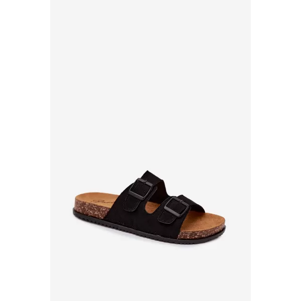  Dámske šľapky BOTO 56301-1 BLACK 