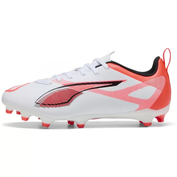  Detské kopačky PUMA ULTRA 5 PLAY FG/AG JR 108170-01 WHITE/BLACK/GLOWING RED 