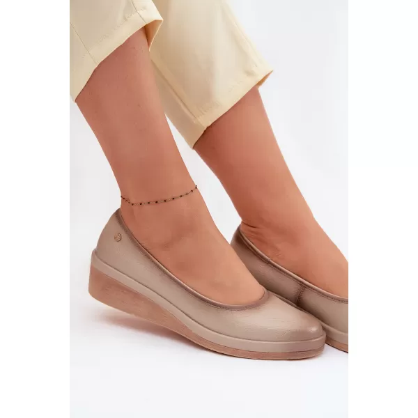  Dámske poltopánky VINCEZA 39987 BEIGE 