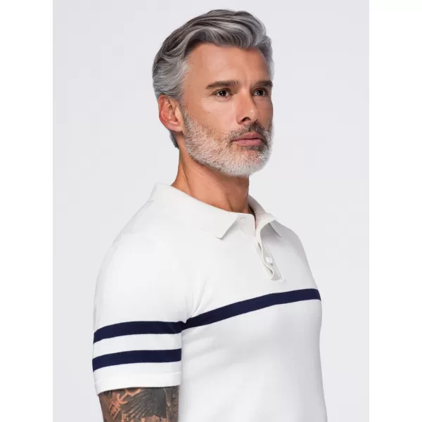  Pánske polo tričko OMBRE OM-POSS-0177 WHITE 