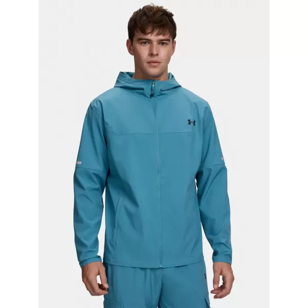  Pánska bunda UNDER ARMOUR UA TECH UTILITY WOVEN JCKT 6004967-466 MODRÁ 
