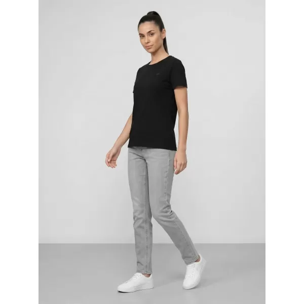  Dámske tričko 4F WAW25TTSHF2350 DEEP BLACK 