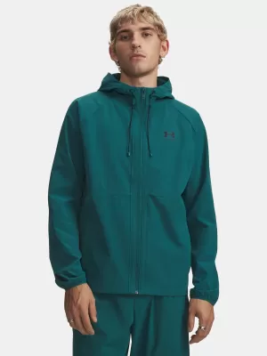 Pánska bunda UNDER ARMOUR VIBE WOVEN JACKET 6003001-338 ZELENÁ