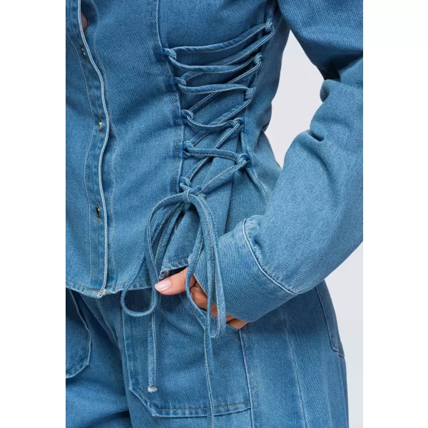  Dámska košeľa OMBRE OW-SH-E0070 BLUE 