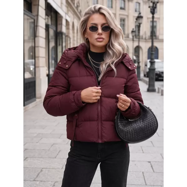  Dámska bunda DSTREET TY5749 BORDOVÁ 