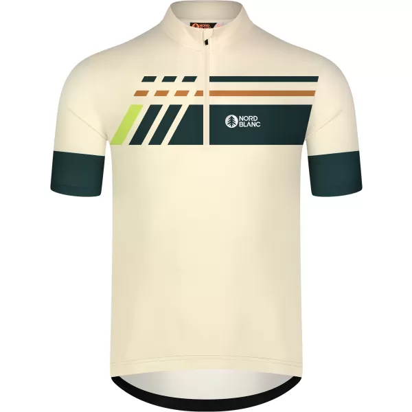  Pánsky cyklo dres NORDBLANC STEER NBSMF8080 BÉŽOVÁ 