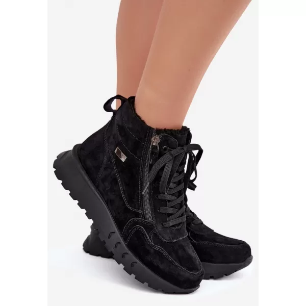  Dámske čižmy BOTO 26BT17-651 BLACK 