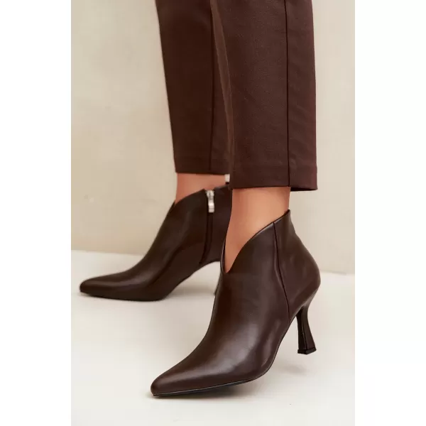  Dámske členkové topánky BOTO D-218 BROWN 