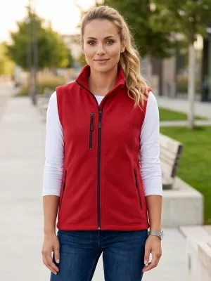 Dámska fleece vesta MALFINI EXIT W-525 ČERVENÁ