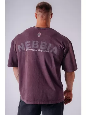 Pánske tričká NEBBIA OLYMPIA HEAVYWEIGHT COTTON 941 BORDO