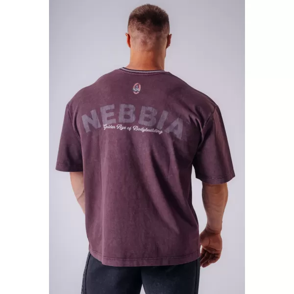  Pánske tričká NEBBIA OLYMPIA HEAVYWEIGHT COTTON 941 BORDO 