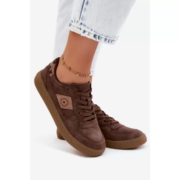  Dámske tenisky BIG STAR SHOES UU274017 BROWN/BEIGE 
