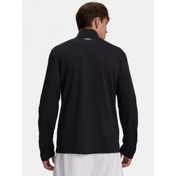  Pánske tričko UNDER ARMOUR UA TECH TAPING 1/2 ZIP 6012357-001 ČIERNA 