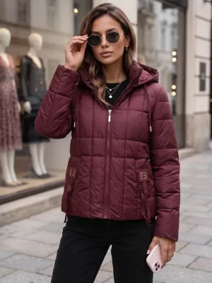 Dámska bunda DSTREET TY5859 BORDO