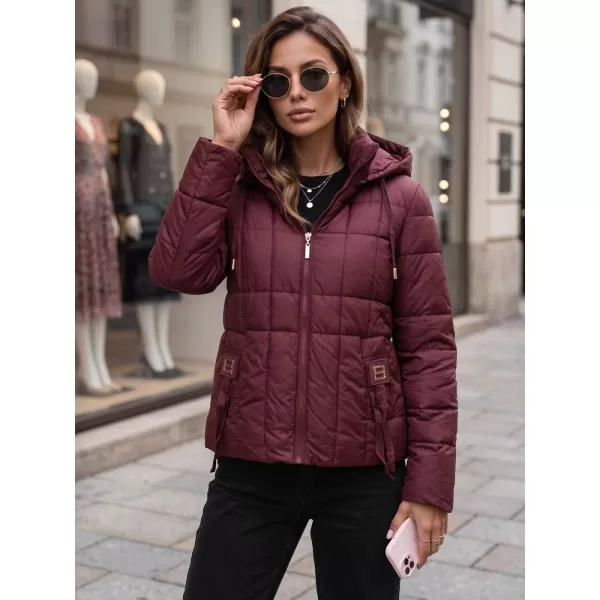  Dámska bunda DSTREET TY5859 BORDO 