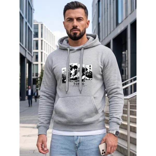  Pánska mikina DSTREET NX5146BX-02-09 SVETLO ŠEDÁ 