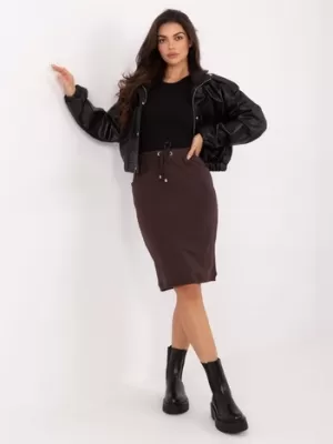 Dámska sukňa BASIC FEEL GOOD RV-SD-4793-1.32 DARK BROWN